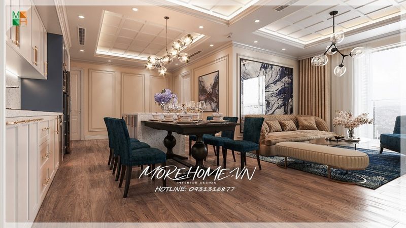 Gợi ý mẫu thiết kế nội thất sắp xếp phù hợp với diện tích và mục đích sử dụng của gia chủ với không gian mở tạo sự thoải mái gần gũi giữa các không gian với nhau.